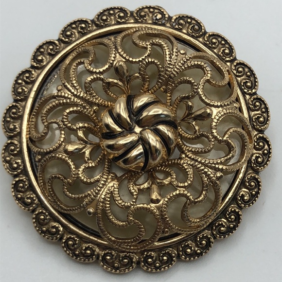 W. Germany Filigree Scarf Jewelry. Elegant and rare find. VTG - Picture 6 of 6